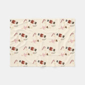 Classic Nutcracker Christmas Sherpa Blanket Fleecedecke (Vorderseite (Horizontal))