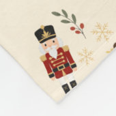Classic Nutcracker Christmas Sherpa Blanket Fleecedecke (Ecke)