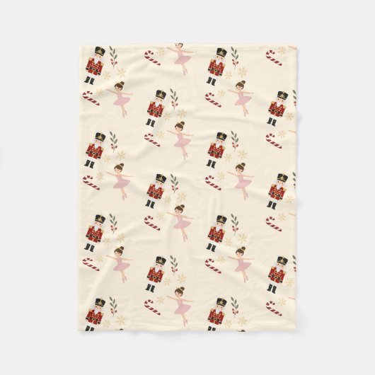 Classic Nutcracker Christmas Sherpa Blanket Fleecedecke (Vorderseite)