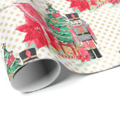 Classic Nutcracker & Princess Weihnachtsgeschenk Geschenkpapier (Rolleneckpunkt)