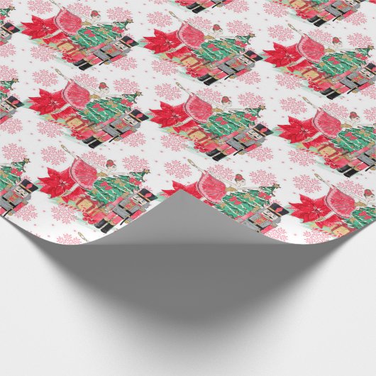 Classic Nutcracker & Princess Weihnachtsgeschenk Geschenkpapier (Ecke)