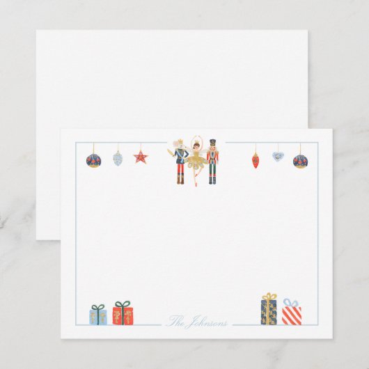 Classic Nutcracker Weihnachtsgeschichten Mitteilungskarte (Vorne/Hinten)