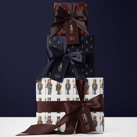 Classic nutcracker wrapping paper geschenkpapier