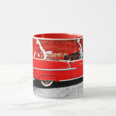 Classic Old Bel Air Red 1955 Car Art Tasse Cup (Zentrum)