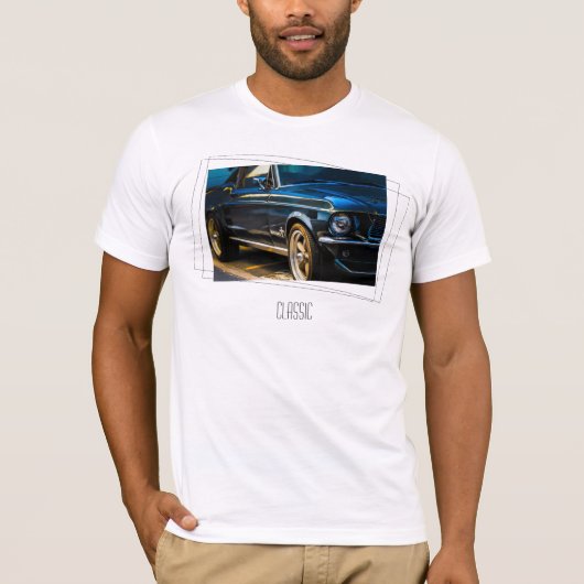 Classic Old Car Foto T - Shirt Top (Vorderseite)