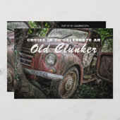Classic Old Clunker Einladung zum Geburtstag (Vorne/Hinten)