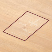 Classic Old Money Deep Red Retro Timeless Wedding Acryleinladungen (Ablage )