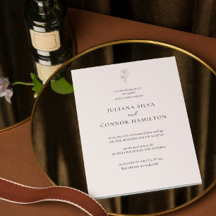 Classic Old Money Wedding Einladung