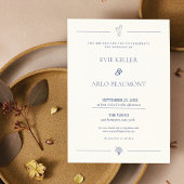 Classic Old Money Wedding Einladung