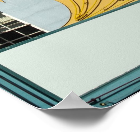 Classic Old Movie Theater Marquee Poster (Ecke)