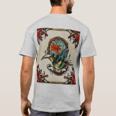 Classic Old School Memento Mori Skull T - Shirt. T-Shirt (Rückseite)