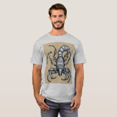 Classic Old School Memento Mori Skull T - Shirt. T-Shirt (Vorne ganz)