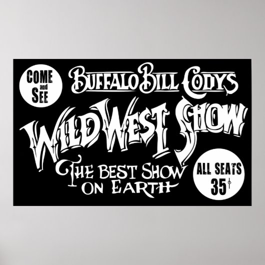 CLASSIC OLD WEST BUFFALO BILL BANNER POSTER (Vorne)