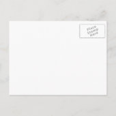 Classic Om Mantra Indian Wedding Save the Date Ankündigungspostkarte (Rückseite)