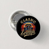 Classic Opa Funny Sprichwort Car Lover Vater Pap Button (Vorne & Hinten)