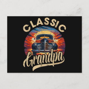 Classic Opa Funny Sprichwort Car Lover Vater Pap Feiertagspostkarte