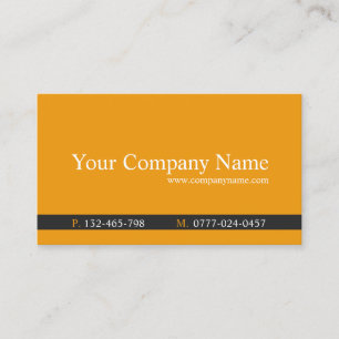 Classic Orange & Gray Beruflich - Visitenkarte