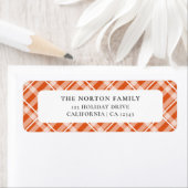 Classic Orange Tartan Karierte Bauernfamilie (Insitu)