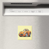 Classic Orange Toon Car Magnet (In Situ (Geschirrspüler))