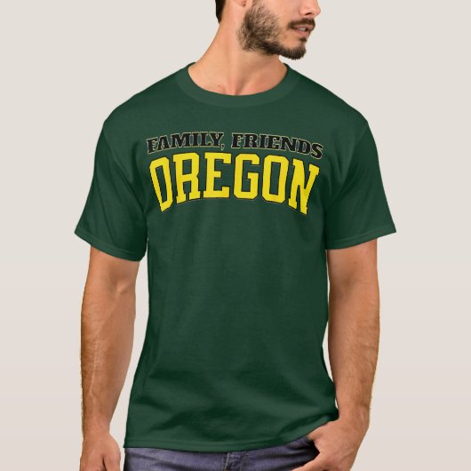 Classic Oregon Family Friends Retro Varsity Oregon T-Shirt (Vorderseite)