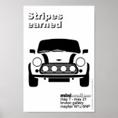 Classic Original Mini Car minimalist art Poster (Vorne)