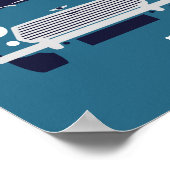 Classic Original Mini Car minimalist art Poster (Ecke)