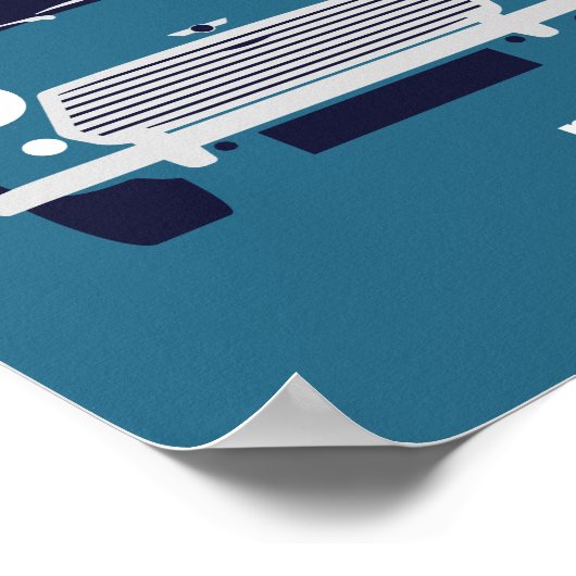 Classic Original Mini Car minimalist art Poster (Ecke)