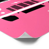 Classic Original Mini ice cream van minimalist art Poster (Ecke)