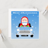 Classic Original Mini Xmas Weihnachtswagen Karte (Vorderseite/Rückseite Beispiel)