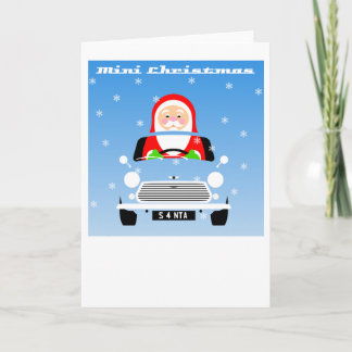 Classic Original Mini Xmas Weihnachtswagen Karte