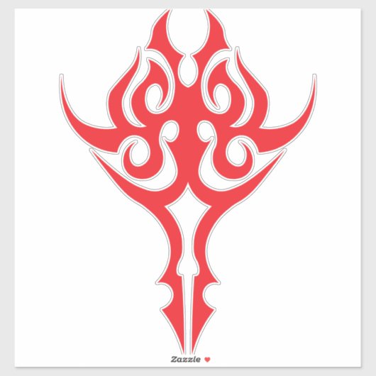 Classic Ornamental Floral Border Elegant Design Aufkleber (Blatt)