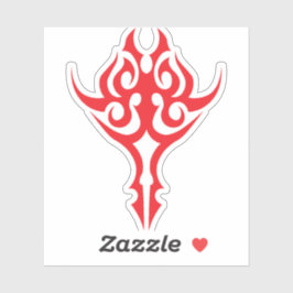 Classic Ornamental Floral Border Elegant Design Aufkleber