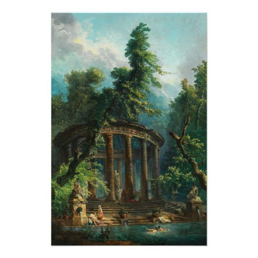 Classic Painting - The Bathing Pool Poster (Vorderseite)