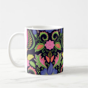 Classic Pansy: Vintages Blumenmuster Kaffeetasse