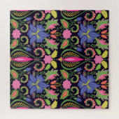 Classic Pansy: Vintages Blumenmuster Puzzle (Horizontal)
