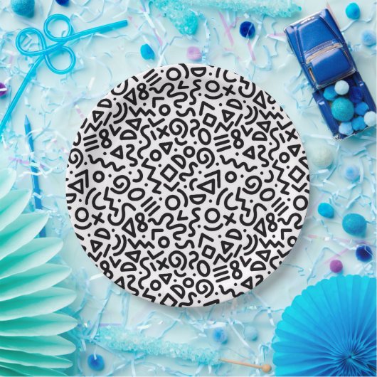 "Classic Party-Time" Art Pattern Paper Plate Pappteller (Party)
