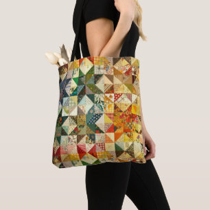 Classic Patchwork Fabric Design Tote Bag Tasche
