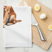 Classic Patriotic Golden Retriever Vintage Shirt 2 Geschirrtuch (Viertel Falte)