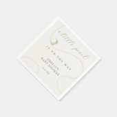 Classic Pearl Elegant Baby Shower Serviette (Ecke)