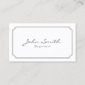 Classic Pearl White Hygienist Business Card Visitenkarte (Vorderseite)