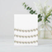 Classic Pearls Postkarte (Stehend Vorderseite)