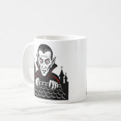 Classic Peeking Vampire Mug Kaffeetasse (Vorderseite Links)