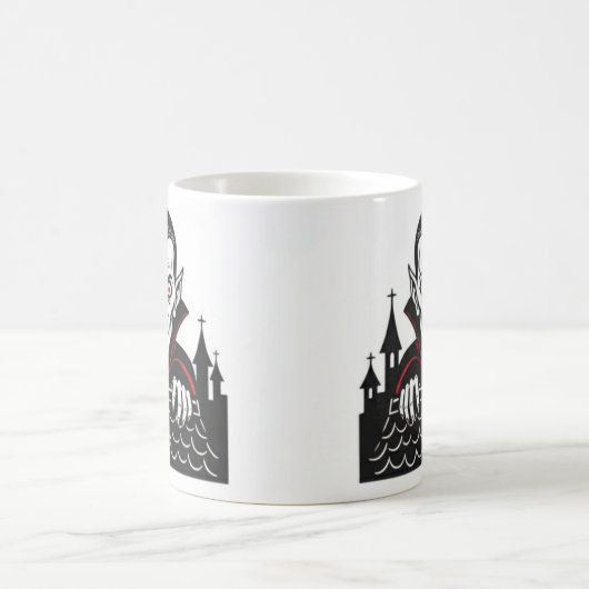 Classic Peeking Vampire Mug Kaffeetasse (Mittel)