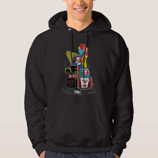 Classic Pennywise TV Stack - You'll Float Too Hoodie (Vorderseite)