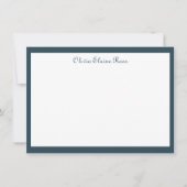 Classic Personalisiert Dark Blue Einladung (Vorderseite)