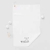 Classic Personalisiert Name Golf Clubs Golfhandtuch (Insitu)