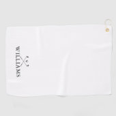 Classic Personalisiert Name Golf Clubs Golfhandtuch (Horizontal)