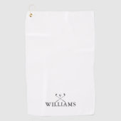 Classic Personalisiert Name Golf Clubs Golfhandtuch (Vorderseite)