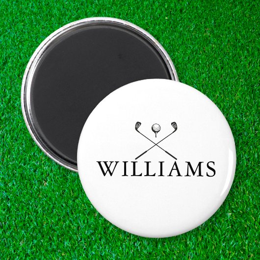 Classic Personalisiert Name Golf Clubs Magnet