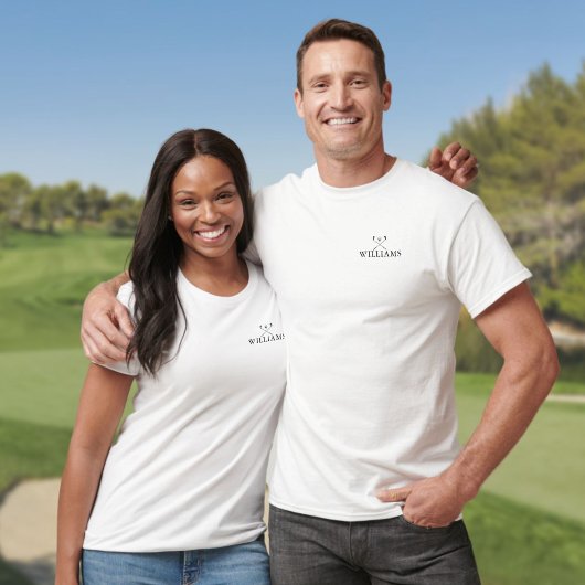Classic Personalisiert Name Golf Clubs T-Shirt